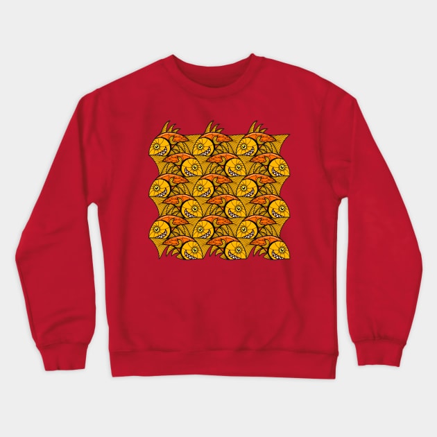 Escher fish pattern VI Crewneck Sweatshirt by Maxsomma